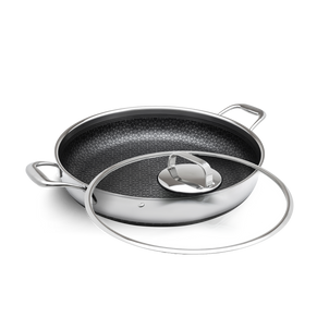 DiamondClad™ 14-Inch Thermowave™ Hybrid Everything Pan and Lid Set