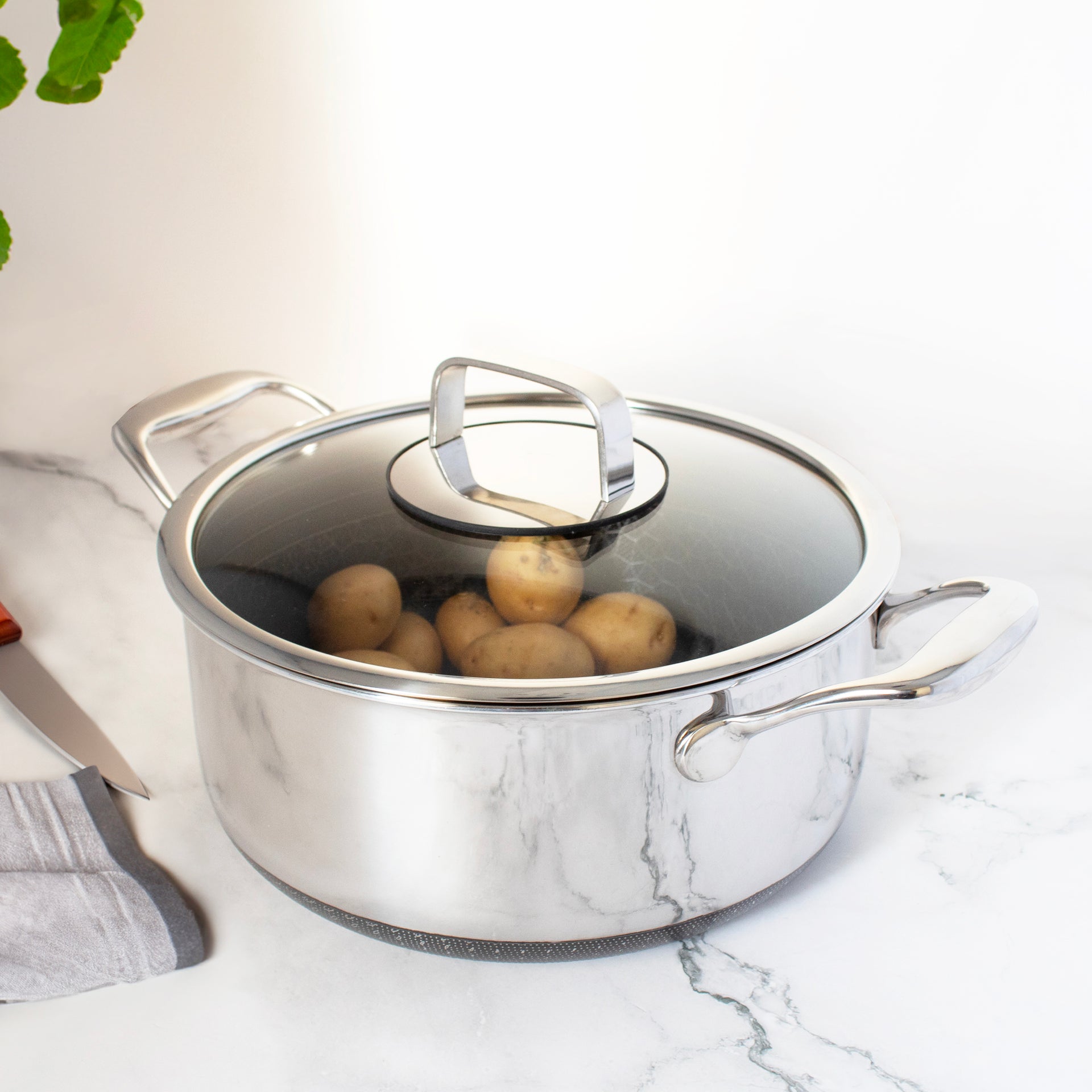 DiamondClad™ 4-Piece Stock Pot Set