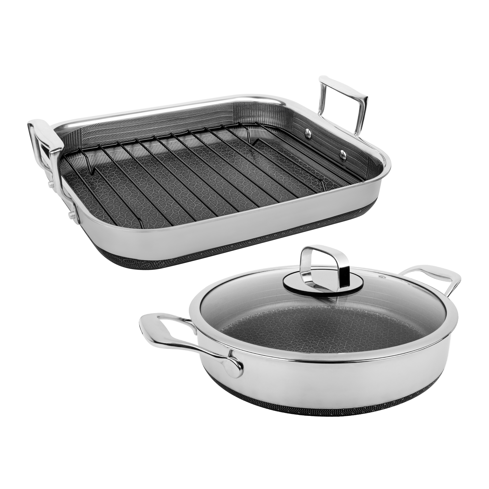 DiamondClad™ Roasting Pan and Saute Pan Set